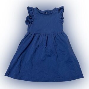 3/$10: Uniqlo Navy Ruffle Sleeve Kids Dress Size 3-4